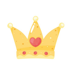 Golden Crown With Heart