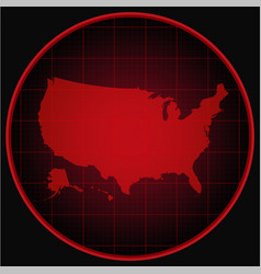 Map United States Of America Radar Screen