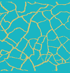 Gold Kintsugi Crack Seamless Pattern