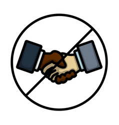 No Hand Shake Icon