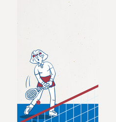 Woman Playing Tennis