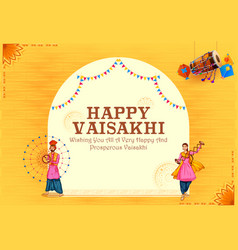 Happy Vaisakhi Punjabi Spring Harvest Festival