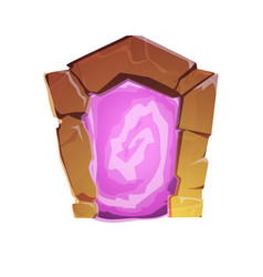 Magic Game Portal With Pink Plasma