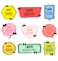 Hand Made Speech Bubble Quote Frame Big Set