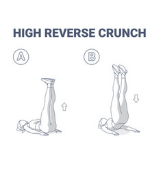 High Reverse Crunch Female Home Workout Exercise