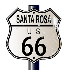 Santa Rosa Route 66 Highway Sign