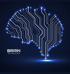 Technological Brain Circuit Board Abstract