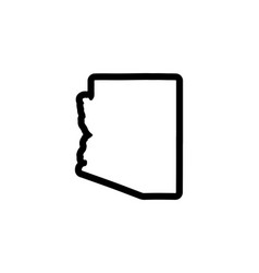 Arizona Outline Symbol Us State Map