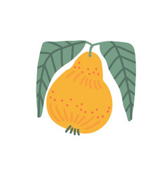 Colorful Pear Doodle In A Trendy