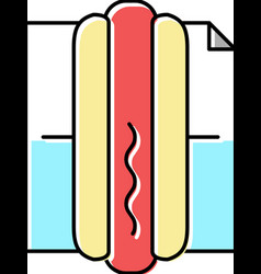 Hot Dog Street Food Color Icon