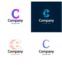 Letter C Big Logo Pack Design Creative Modern