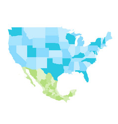 United States And Mexico Political Map