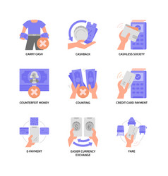 Cashless Society Icon Set