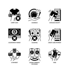 Cashless Society Icon Set