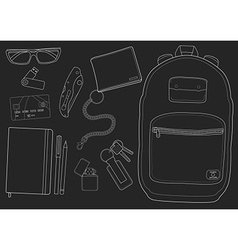 Every Day Carry Man Items Chalkboard