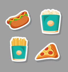 Four Fast Food Icons