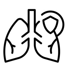 Lungs Covid19 Icon Outline Xray Lung