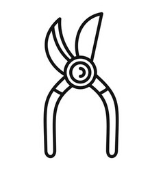 Secateur Equipment Icon Outline Work Hand