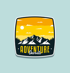 Adventure Awaits For Outdoors Badge Or Tshirt