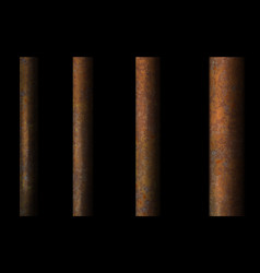 Dark Background Rusty Prison Bar Black Cell