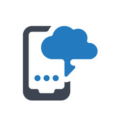 Mobile Cloud Syncing Icon