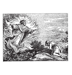 Moses And The Burning Bush Vintage