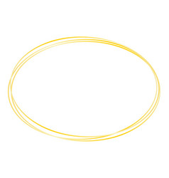 Oval Frame Golden Lines