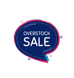 Overstock Sale Special Offer Price Sign