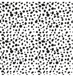 Monochrome Seamless Pattern With Black Doodle Dots