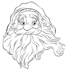 Santa Claus Cartoon Portrait Festive