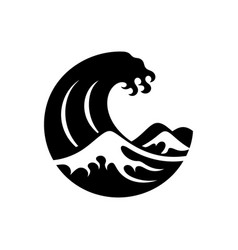 Tsunami Wave Disaster Icon