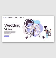 Wedding Video Landing Page Template Videography