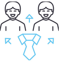 Company Culture Line Icon Outline Symbol