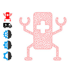 Mesh 2d Medical Nanobot Icon