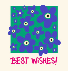 Best Wishes Vertical Card Greeting Words