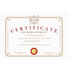 Vintage gold certificate Royalty Free Vector Image