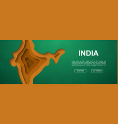 India Paper Cut Symbol For Promotion Banner