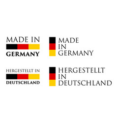 Simple Made In Germany German Translation Label