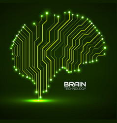 Technological Brain Circuit Board Abstract