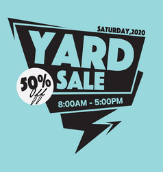 50 Percent Yard Sale Promotion Sale Banner