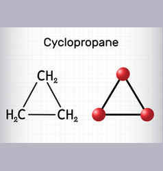 Cyclopropane Cycloalkane Molecule