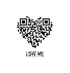 Love Heart Qr Code Buy Concept