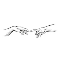 Creation Of Adam Michelangelo Hands