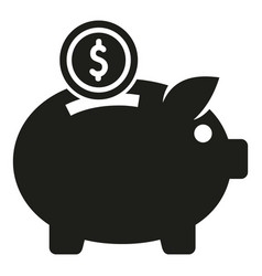 Investment Piggy Bank Icon Simple Finance