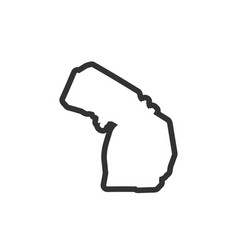 Michigan Outline Symbol Us State Map