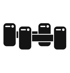 Physical Therapist Dumbbell Icon Simple