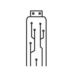 Flashdisk Tech Icon Logo