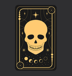 Tarot Card Concept With A Death Skull Mystery