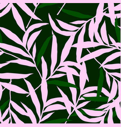 Abstract Jungle Palm Leaf Seamless Pattern