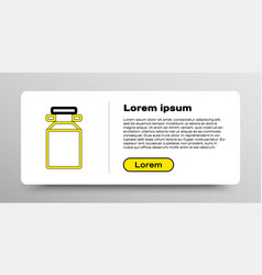 Line Can Container For Milk Icon Isolated On